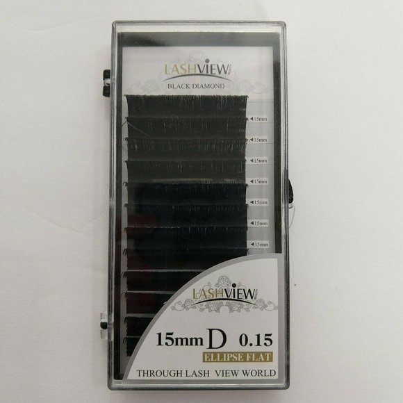 False Eyelashes 15 Mm 12 Black Diamond - Picture 1 of 4